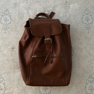 Coach leather backpack